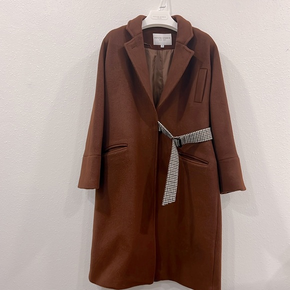 Petite Studio Carmen Wool Coat Cinnamon - Picture 4 of 7
